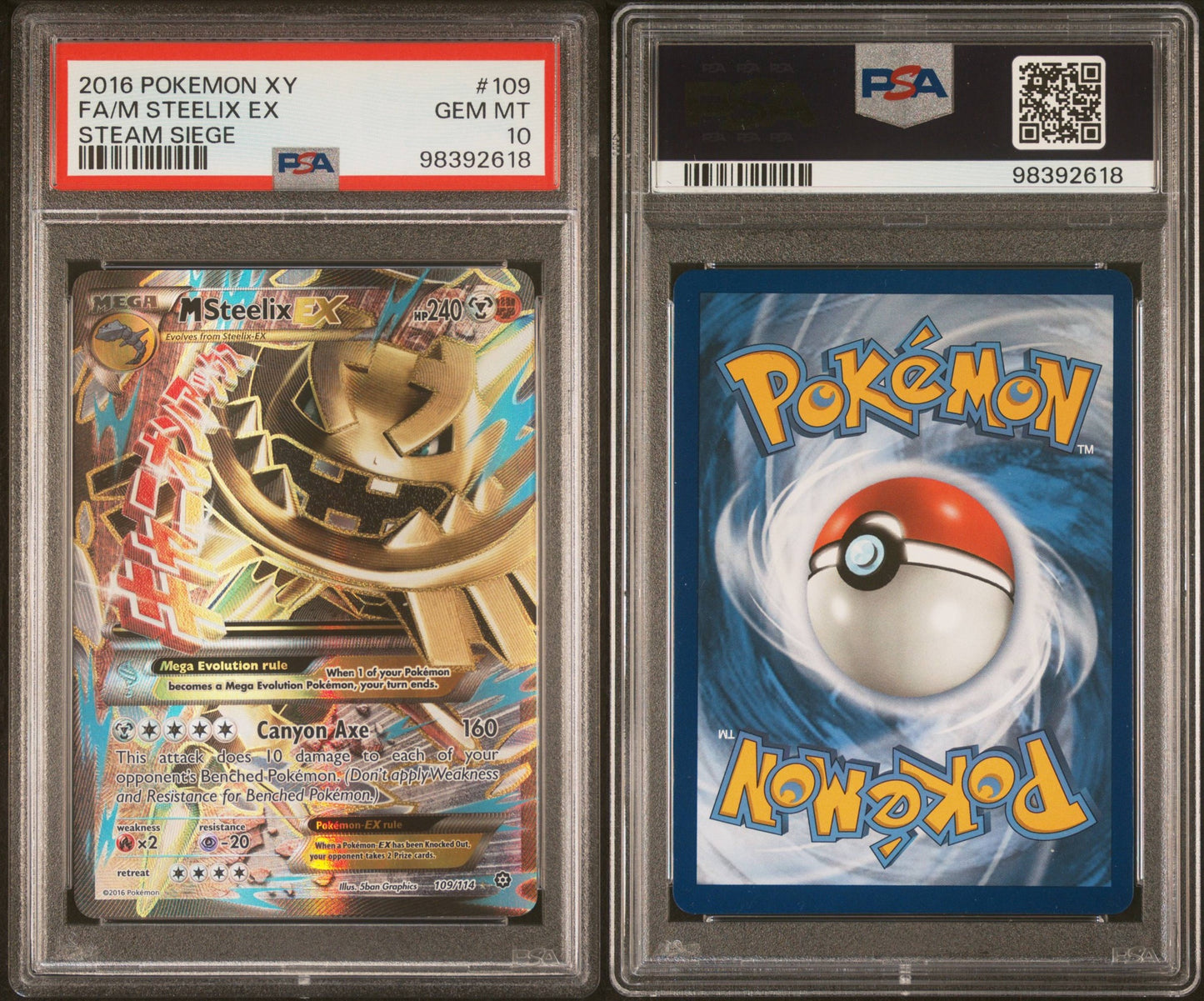 MegaSteelix Ex 109 Psa10