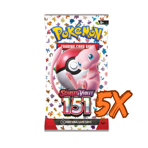 Pokémon 151 Boosterpack x5