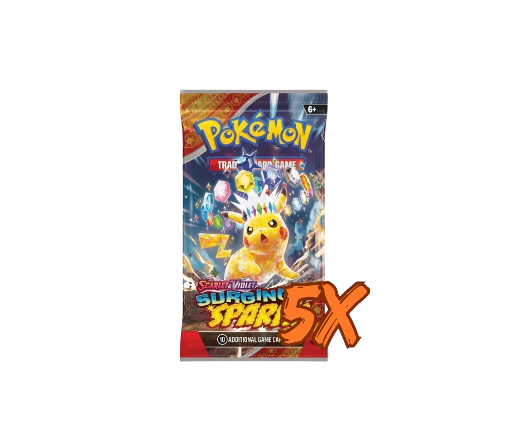 Pokémon Surging Sparks Boosterpack X5