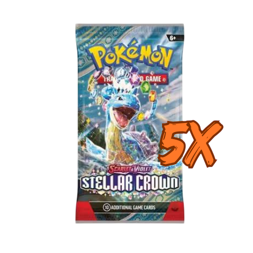 Pokémon Stellar Crown Boosterpack X5
