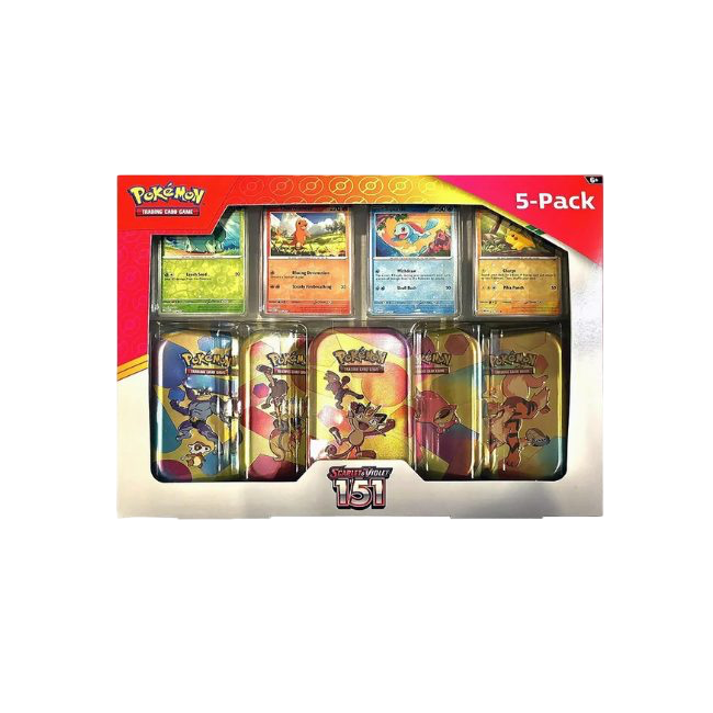 Pokémon 151 Costco 5-Pack Mini Tin Bundle