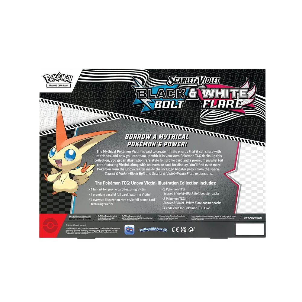 Pokémon Black Bolt & White Flare Victini Illustration Collection