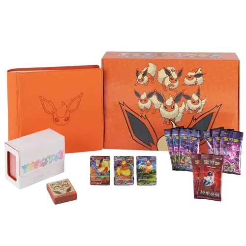 Pokémon S-Chinese 2024 Eevee GX Gift Box Flareon Box Exclusive