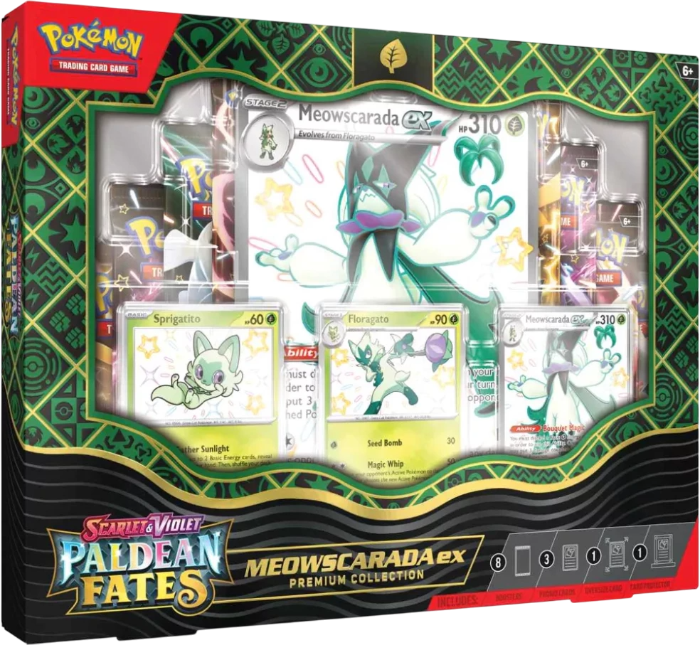 Pokémon Paldean Fates Premium Collection – Meowscarada EX