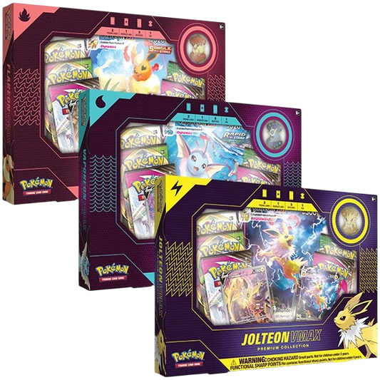Pokémon Vaporeon VMAX / Jolteon VMAX / Flareon VMAX Premium Collections set🇬🇧