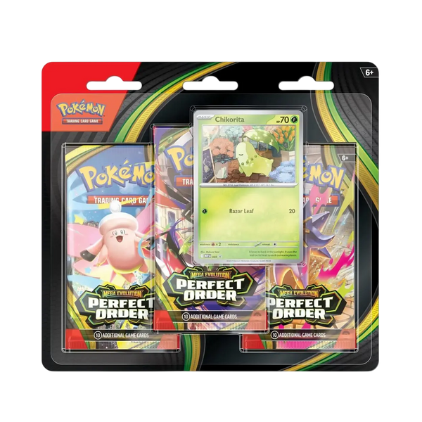Pokémon Perfect Order 3 Pack Blister Chikorita
