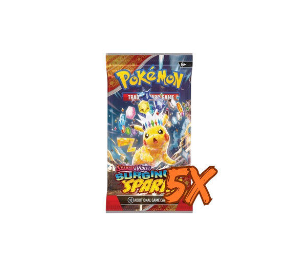 Pokémon Surging Sparks Boosterpack X5