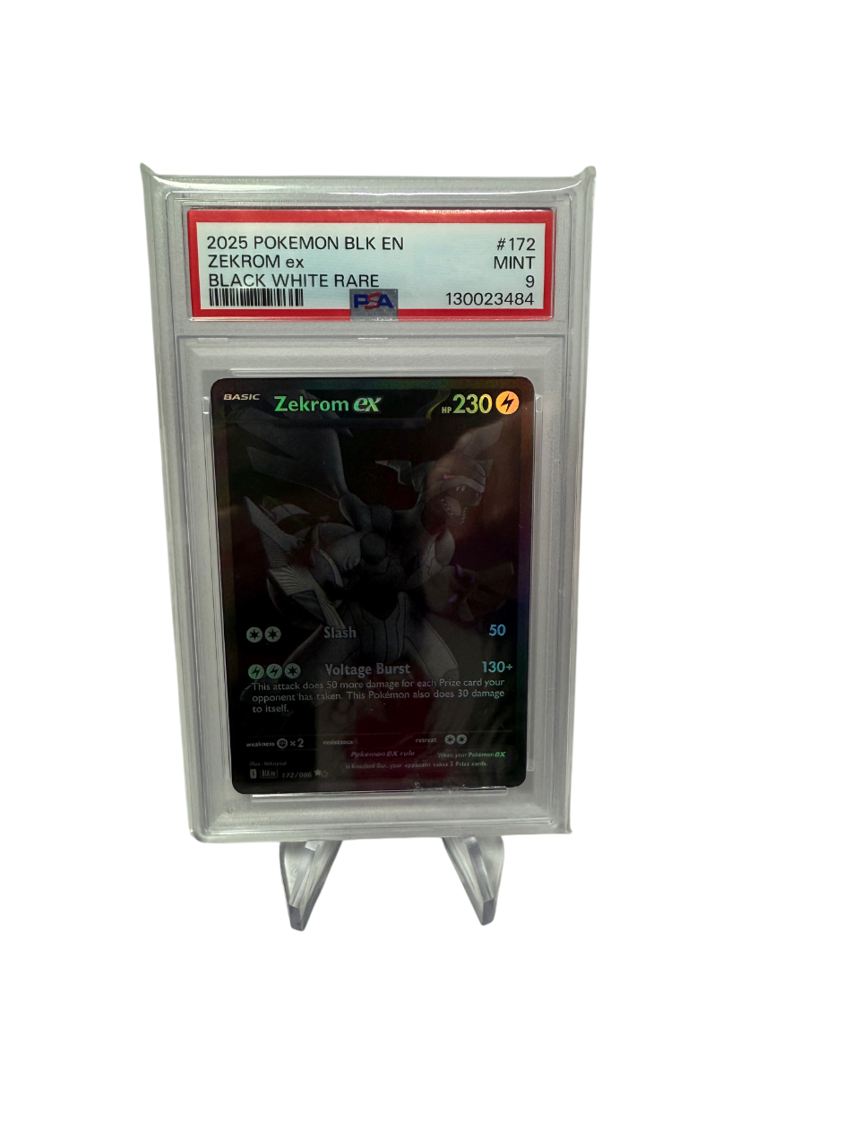 Zekrom Ex PSA9 (BLK172)