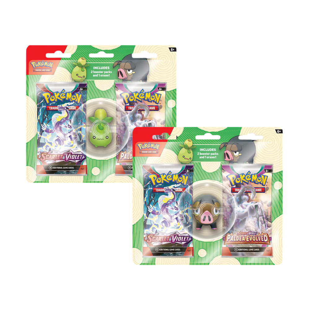 Pokémon Back to School Eraser Blister (Lechonk) of (Smoliv)