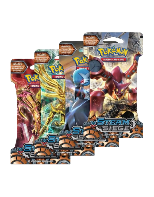 pokémon XY Steam Siege Sleeved BoosterPack x4 (Art Set)