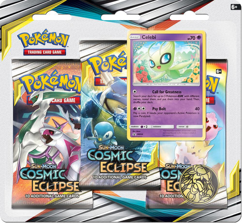 Pokémon Cosmic Eclipse 3 Pack Blister Celebi