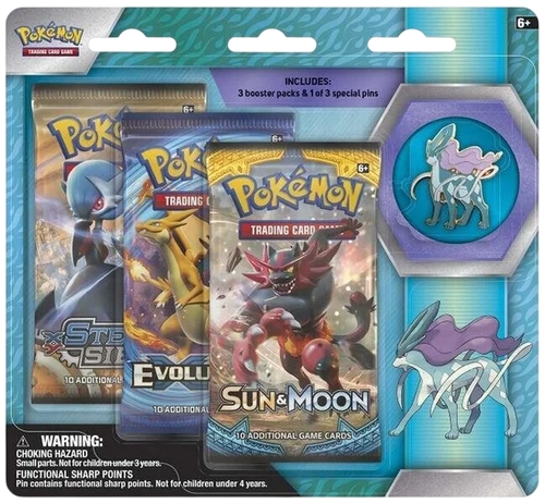 Pokémon Legendary Beasts Collector Pin 3 Pack Blister [Suicune]
