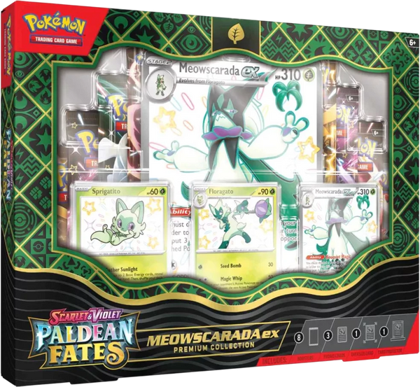 Pokémon Paldean Fates Premium Collection – Meowscarada EX